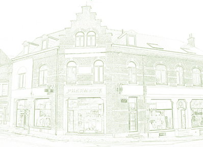 Façade de la Pharmacie de Rudder à Genval